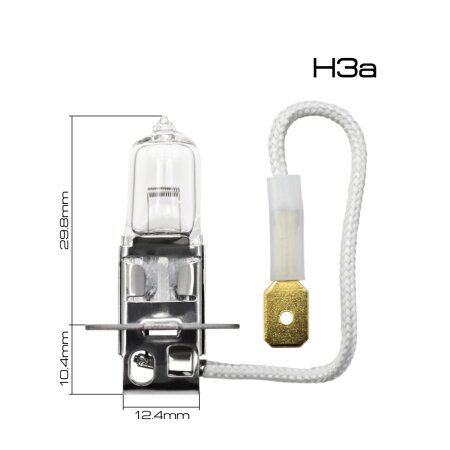 Halogen headlight bulb Masuma CLEARGLOW H3A 12v 35W PK22s/6, L202