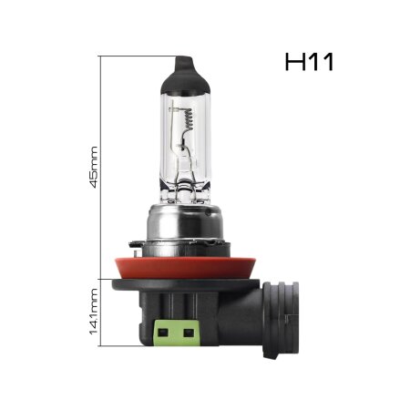 Halogen headlight bulb Masuma CLEARGLOW H11 24v 70W (3200K), L221