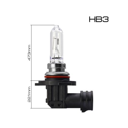 Halogen headlight bulb Masuma CLEARGLOW HB3 12v 65W (3200K), L250