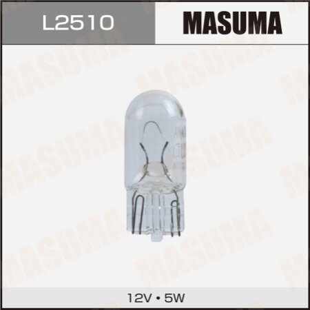 Bulb Masuma W5W (W2.1x9.5d, T10) 12V 5W, L2510