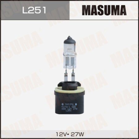 Halogen headlight bulb Masuma H27W/1 12V 27W PGJ13, L251