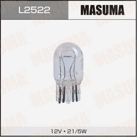 Bulb Masuma W21/5W (W3x16q, T20) 12V 21/5W bi-pin, L2522