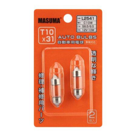 Bulb Masuma Festoon C5W (SV8,5, T10x31) 12V 10W, L2541