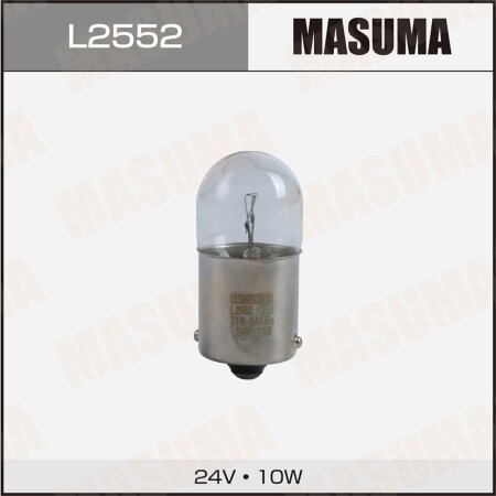 Bulb Masuma R10W BA15s G18 24V 10W single pin, L2552