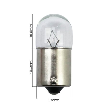 Bulb Masuma R10W BA15s G18 24V 10W single pin, L2552
