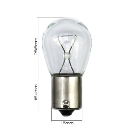 Bulb Masuma P21W (BA15s, S25) 24V 21W single pin, L2554