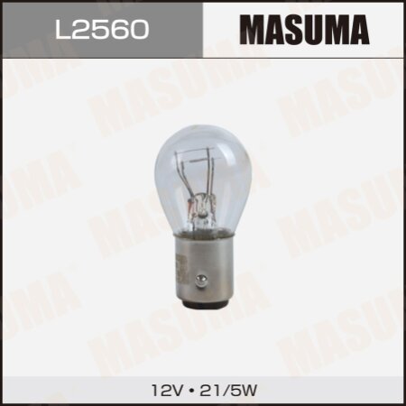 Bulb Masuma P21/5W (BAY15d, S25) 12V 21/5W BAY15d bi-pin, L2560