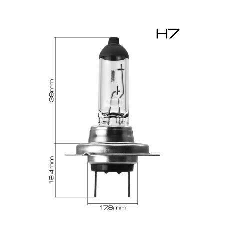Halogen headlight bulb Masuma CLEARGLOW H7 12v 55W (3200K), L270
