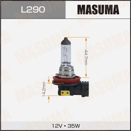Halogen headlight bulb Masuma H8 12v 35W PGJ19-1, L290