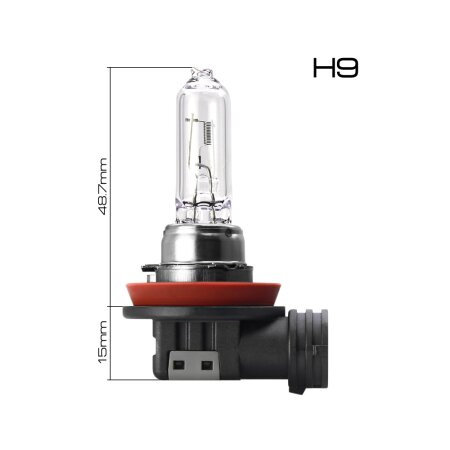 Halogen headlight bulb Masuma CLEARGLOW H9 12v 65W PGJ19-5, L294