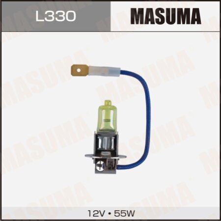 Halogen headlight bulb Masuma YELLOW H3 12v 55W, L330