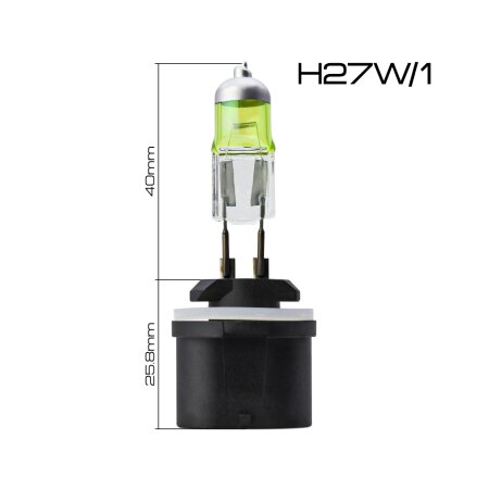 Halogen headlight bulb Masuma YELLOW H27W/1 12V 27W (2800k), L351