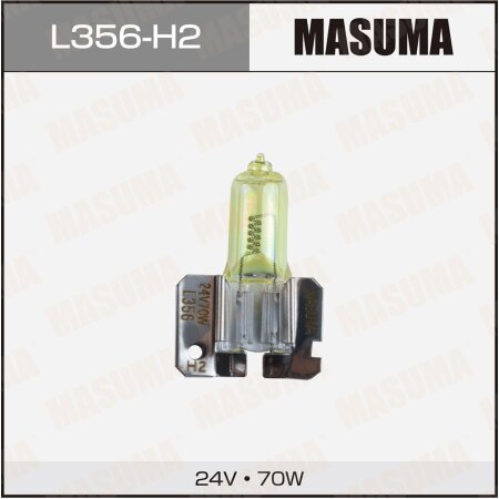 Halogen headlight bulb Masuma YELLOWGLOW H2 24V 70W, L356