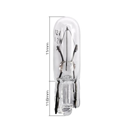 Bulb Masuma W1,2W (W2x4,6d, T5) 12V 1,2W, L505