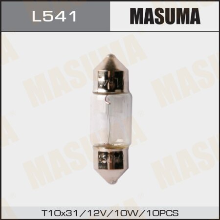 Bulb Masuma Festoon C5W (SV8,5, T10x31) 12V 10W, L541