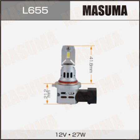 LED bulb Masuma, HB3 6000K 5200Lm P20d, L655