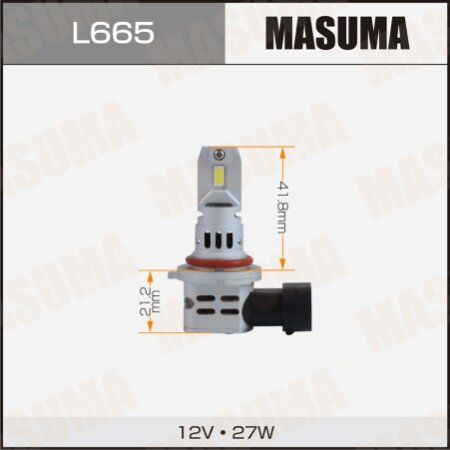 LED bulb Masuma, HB4 6000K 5200Lm P22d, L665