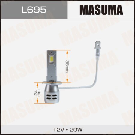 LED bulb Masuma, H1 6000K 4600Lm P14,5s, L695