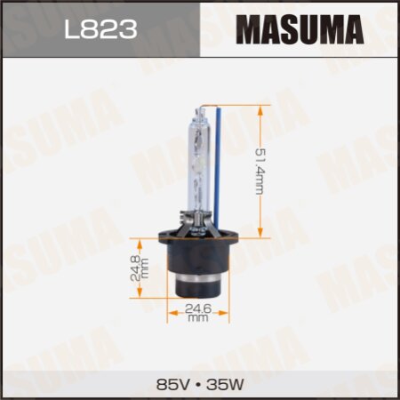 HID xenon bulb Masuma WHITE GRADE D2S 12V 5000k 35W 3800Lm, L823