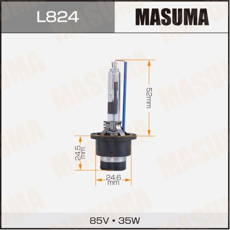 HID xenon bulb Masuma WHITE GRADE D2R 12V 5000k 35W 3800Lm, L824
