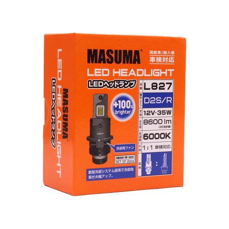 LED bulb Masuma, D2S/R 6000K 8600Lm, L827