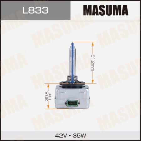 HID xenon bulb Masuma WHITE GRADE D3S 42V 5000k 35W 3800Lm, L833