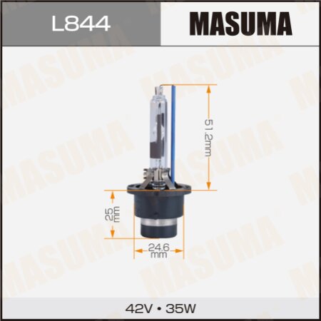 HID xenon bulb Masuma WHITE GRADE D4R 12V 5000k 35W 3800Lm, L844