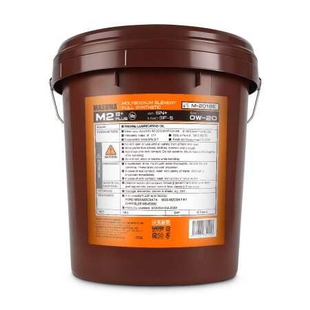 Engine oil MASUMA 0W20 M2 SN+/GF-5 gasoline, synthetic 18, M-2018E