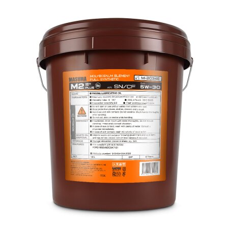 Engine oil MASUMA 5W30 M2 SN/CF universal, synthetic 18L, M-2034E