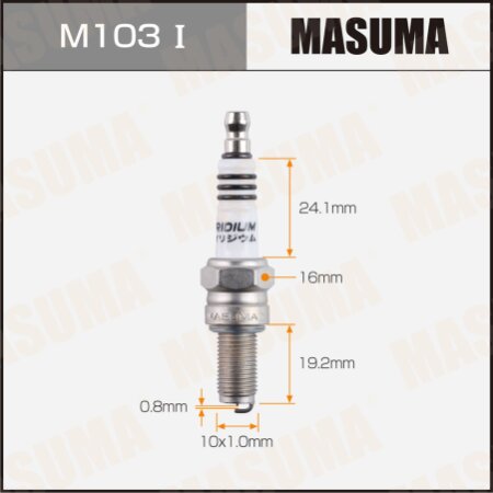 Spark plug Masuma iridium CR8EIX (4218), M103I