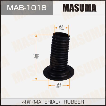 Shock absorber boot Masuma (rubber), MAB-1018