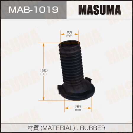 Shock absorber boot Masuma (rubber), MAB-1019