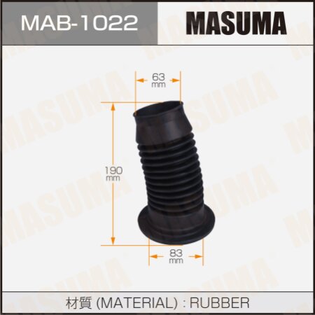Shock absorber boot Masuma (rubber), MAB-1022