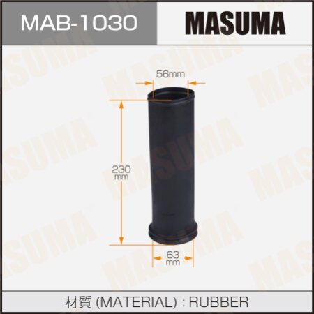 Shock absorber boot Masuma (rubber), MAB-1030