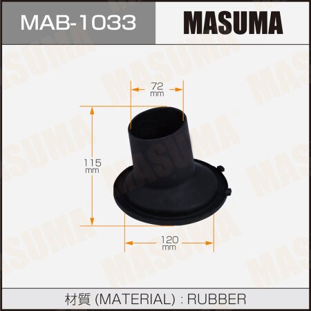 Shock absorber boot Masuma (rubber), MAB-1033