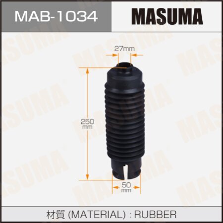 Shock absorber boot Masuma (rubber), MAB-1037