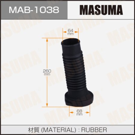 Shock absorber boot Masuma (rubber), MAB-1038