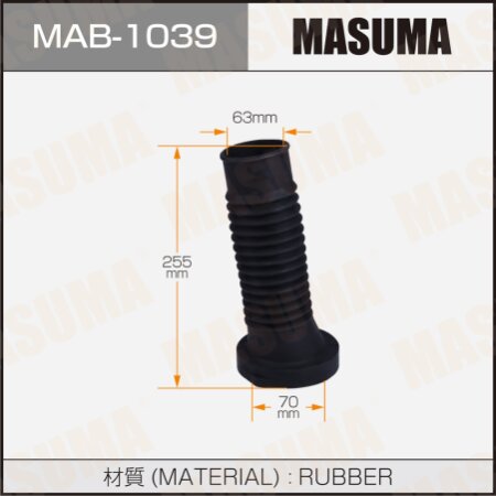 Shock absorber boot Masuma (rubber), MAB-1039