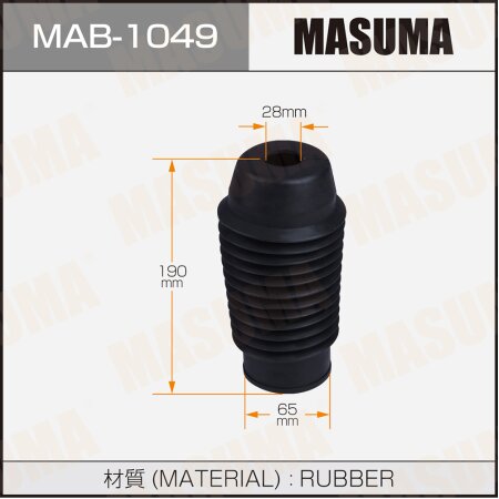 Shock absorber boot Masuma (rubber), MAB-1049