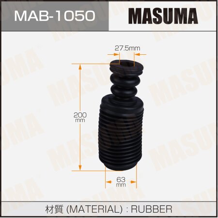 Shock absorber boot Masuma (rubber), MAB-1050