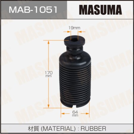 Shock absorber boot Masuma (rubber), MAB-1051