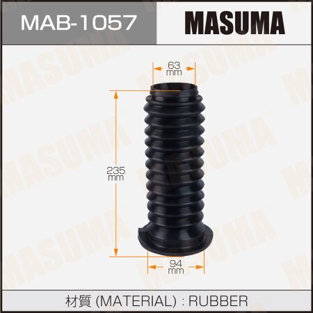 Shock absorber boot Masuma (rubber), MAB-1057