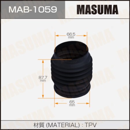 Shock absorber boot Masuma (plastic), MAB-1059
