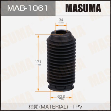 Shock absorber boot Masuma (plastic), MAB-1061