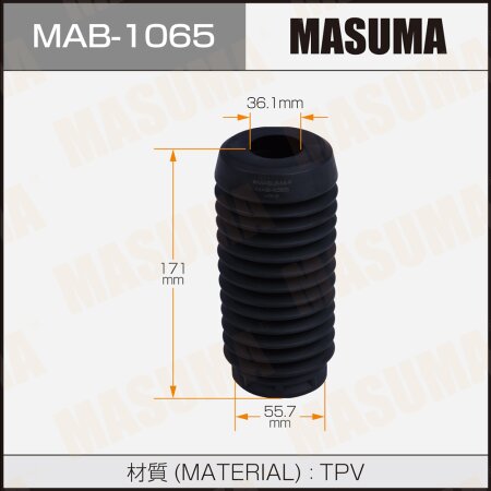 Shock absorber boot Masuma (plastic), MAB-1065