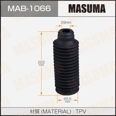Shock absorber boot Masuma (plastic), MAB-1066