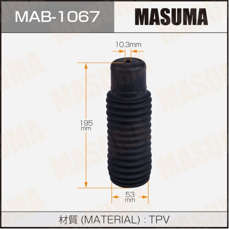 Shock absorber boot Masuma (plastic), MAB-1067
