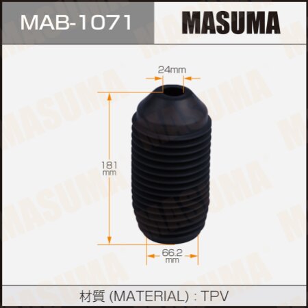 Shock absorber boot Masuma (plastic), MAB-1071