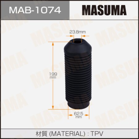 Shock absorber boot Masuma (plastic), MAB-1074