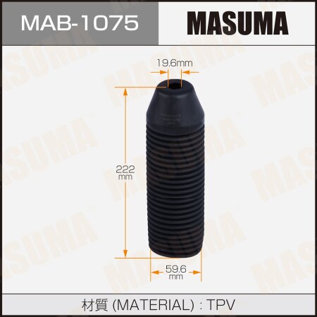 Shock absorber boot Masuma (plastic), MAB-1075